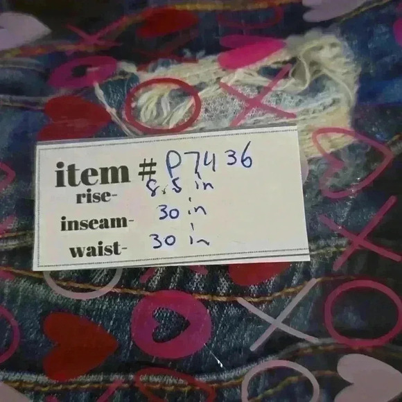 P7436 allen b. Distressed flare festival jeans - Picture 9 of 9